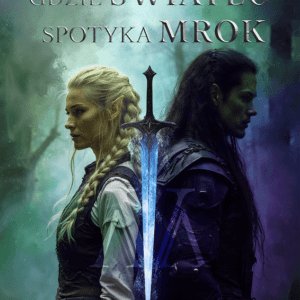 Okładka książki Leny Klimki pod tytułem "Gdzie Światło spotyka Mrok"