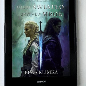 Czytnik e-book z okładką książki "Gdzie Światło spotyka Mrok" Leny Klimki