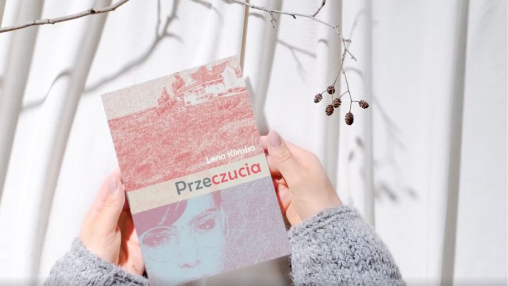 Okładka książki "Przeczucia" symbolizująca rozterki pisarskie Leny Klimki